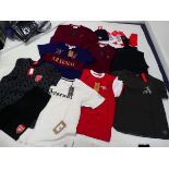 +VAT Selection of various Arsenal football sports clothing