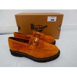 +VAT Boxed pair of Dr Martens desert oasis suede snaffle loafer in light tan size UK8