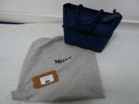 +VAT Metier handbag in blue with dust bag