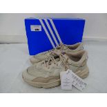 +VAT Boxed pair of Adidas ozweego trainers in brown size UK10.5 (signs of wear)