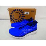+VAT Boxed pair of Asics gel-nimbus 25 trainers in illusion blue / pure silver size UK8.5