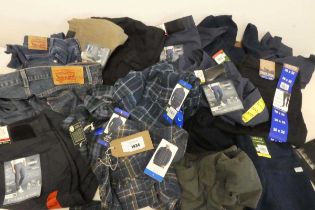 +VAT Approx. 18 items of mens clothing to include jeans, jumpers, shirts ect.