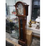 Edwardian mahogany cased grandmother clock by Winlove Brothers, Hunstanton