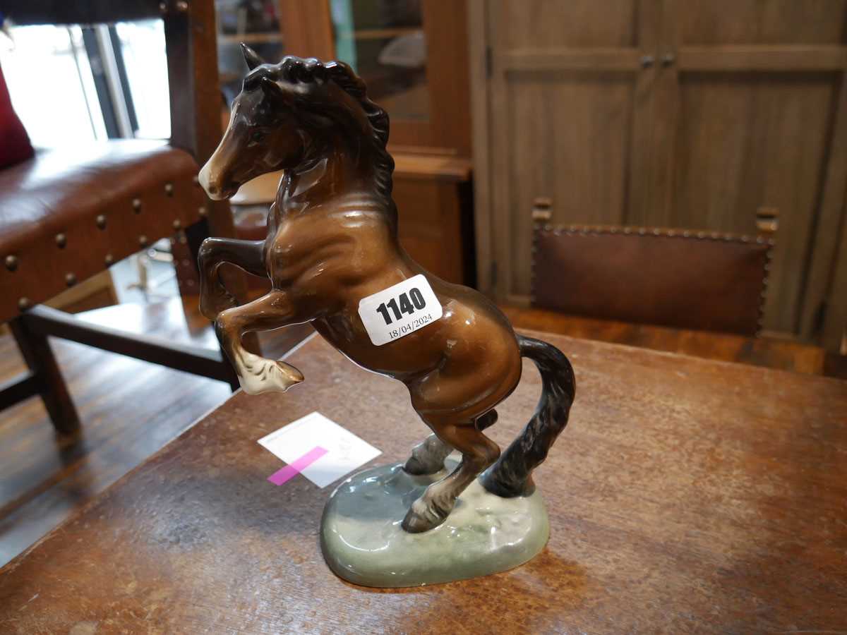 Beswick model of a rearing Welsh Cob horse, Model Number 1014