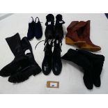 +VAT 6 x Pairs of boots to include New Look, Zara, Stradivarius, etc