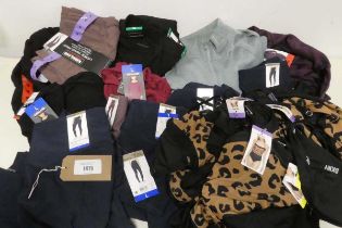 +VAT Approx. 28 items of ladies clothing to include leggings, swimwear, jumpers ect.