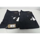 +VAT 2 pairs of mens Emporio Armani trousers (W40 L34)