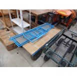 4 wheel pull along platform trolley