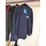 +VAT 2 Columbia half zip fleeces in navy and black (size XXL)