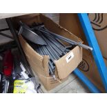 Box containing large qty of long handle broom sets