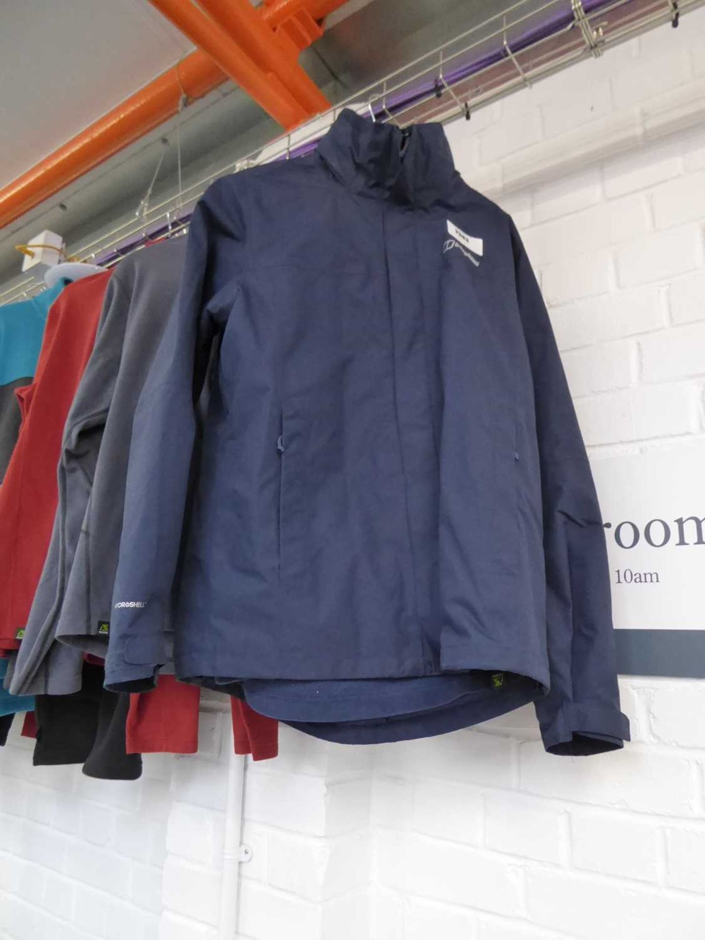 +VAT Berghaus full zip waterproof jacket in navy (size L)