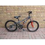 Boys Apollo Chaos mountain bike in grey