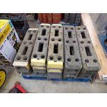 Pallet containing 15 Heras fencing stands