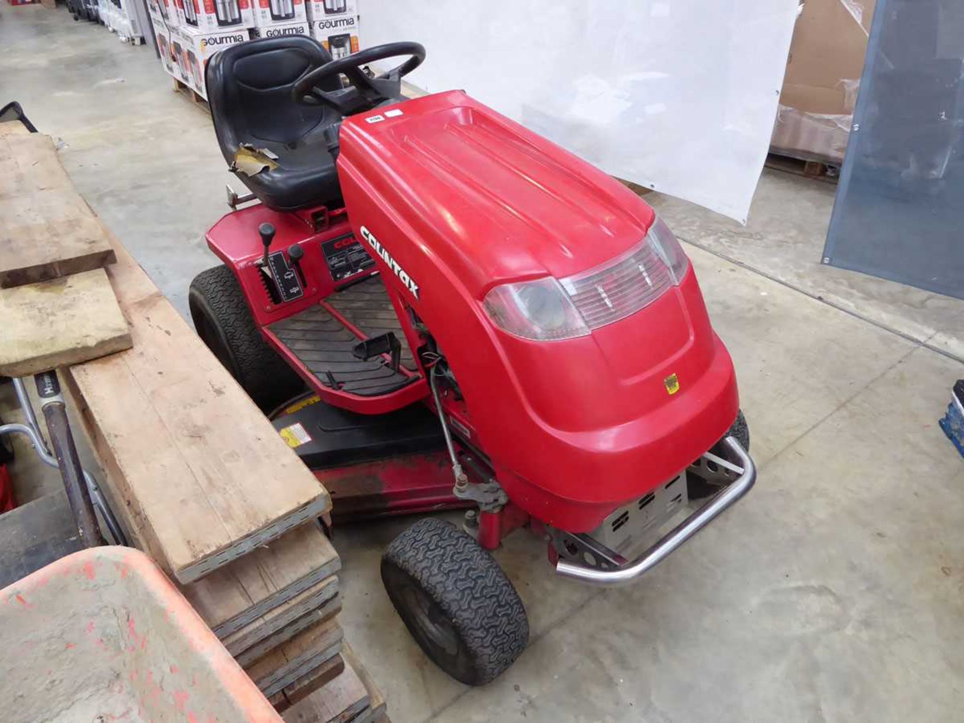 Countax petrol ride on lawn mower with key