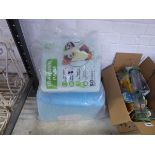 Bag of puppy training mats and pads