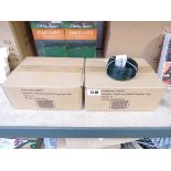 2 boxes containing 10 rolls in each box of 30m PVC garden wire