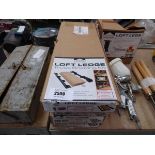 +VAT 5 packs of Loft Ledge Truss Shelving kits, together with a Loft Legs kit