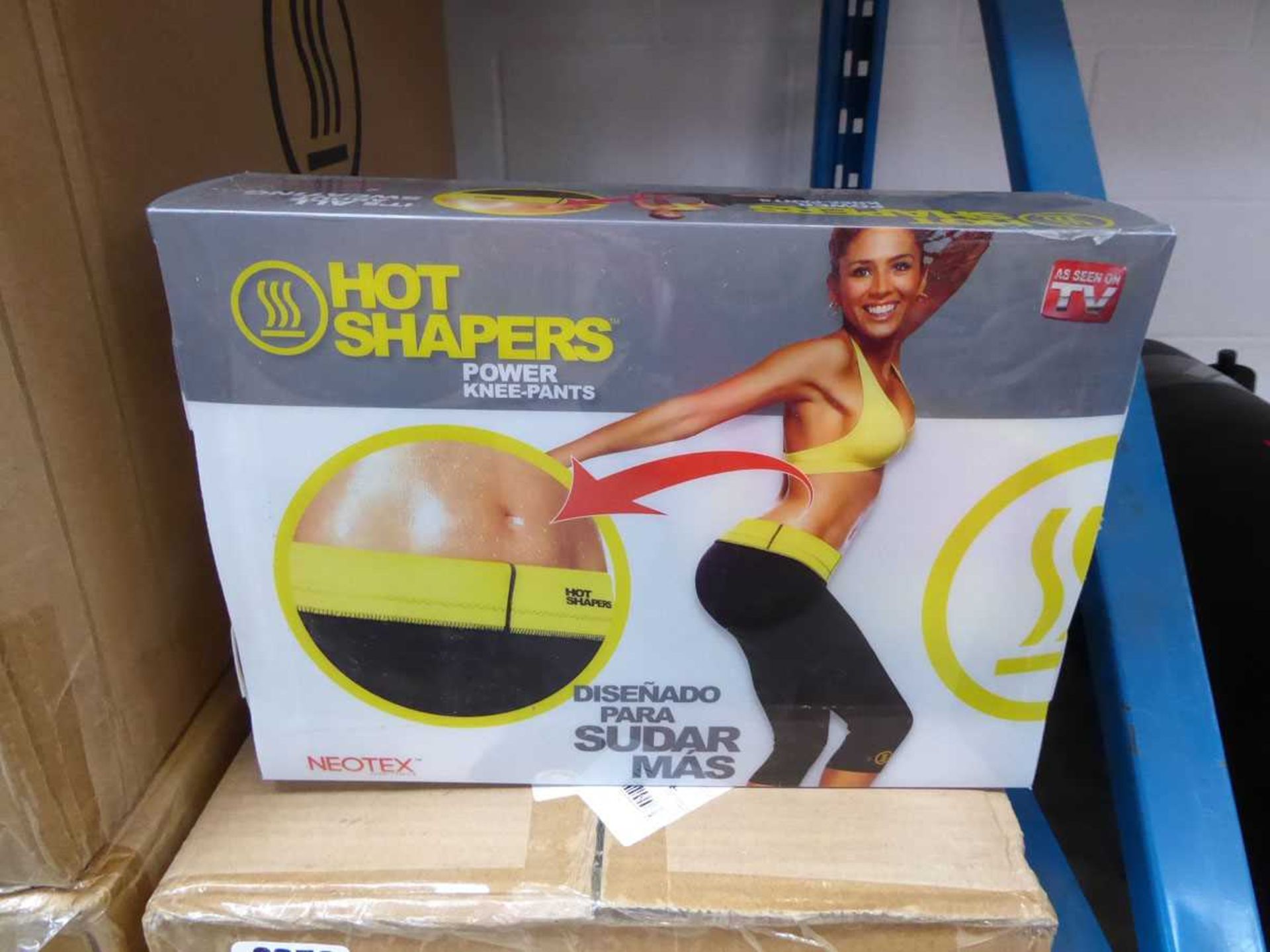 Box containing 20 pairs of hot shapers fitness power knee pant sets - Image 2 of 2