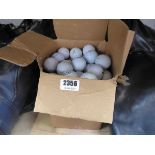 Box containing approx 112 mixed branded used golf balls