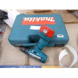 Makita cordless drill, together with 1 other