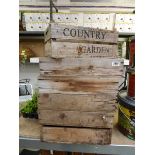 Qty of vintage wooden fruit crates