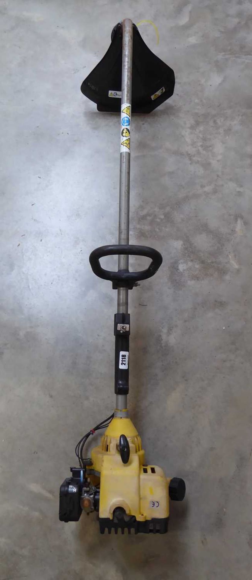 Petrol bent arm strimmer