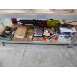 Quantity of boxes to include miscellaneous garage accessories, to include screws and fixings,