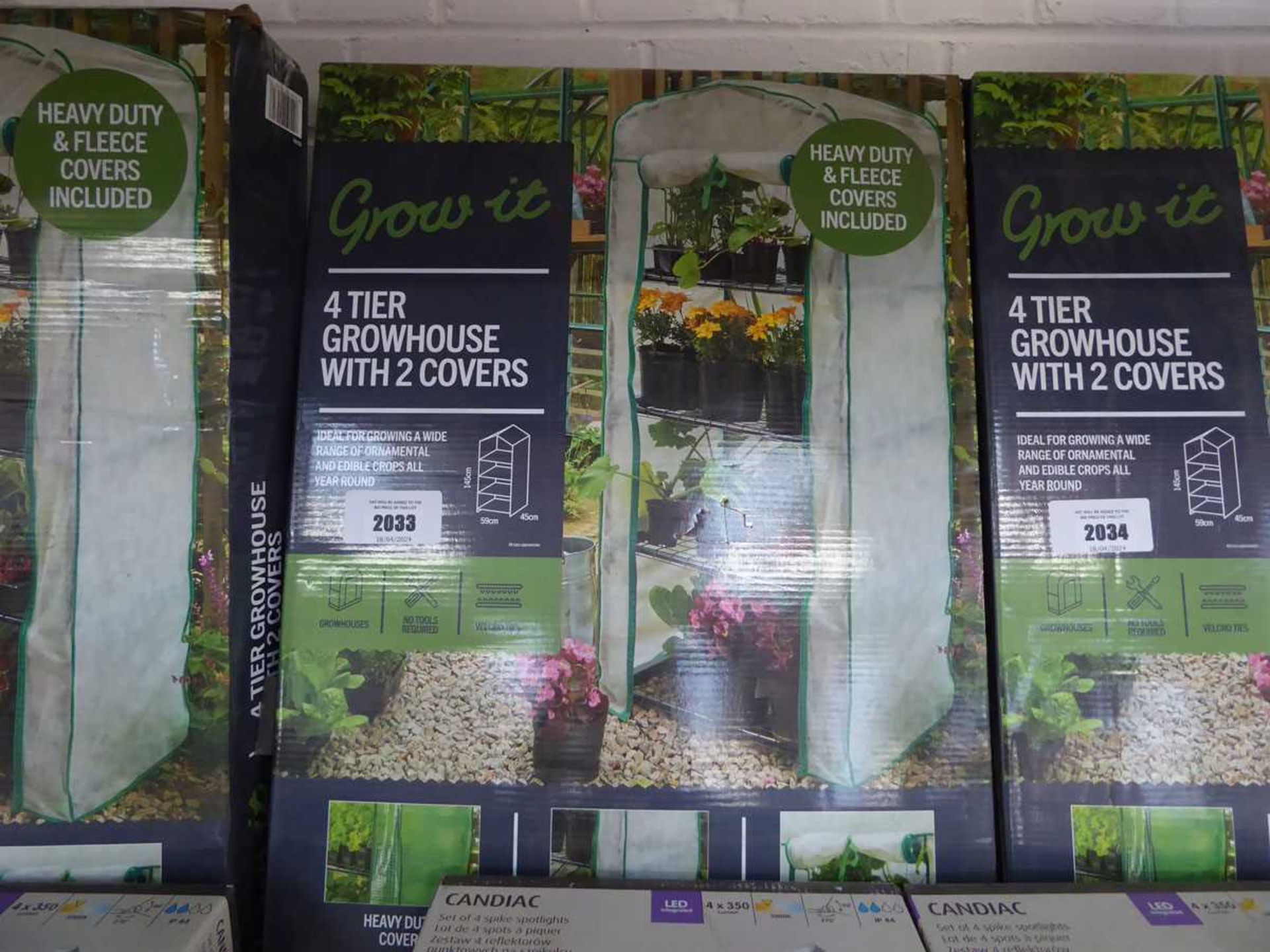 +VAT Boxed 4 tier garden grow house