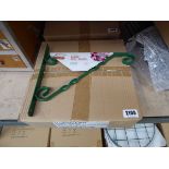 Box containing 10x 12" green hanging basket brackets (30cm/12")