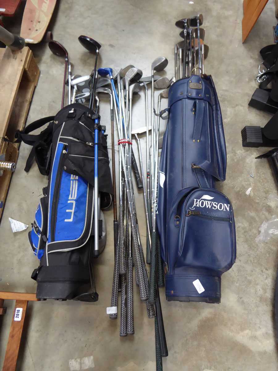 Qty of mixed branded golf clubs