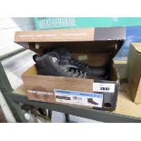 +VAT Boxed pair of men's weatherproof boots in black and grey size UK12