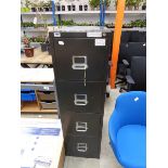 4 drawer metal filing cabinet with key