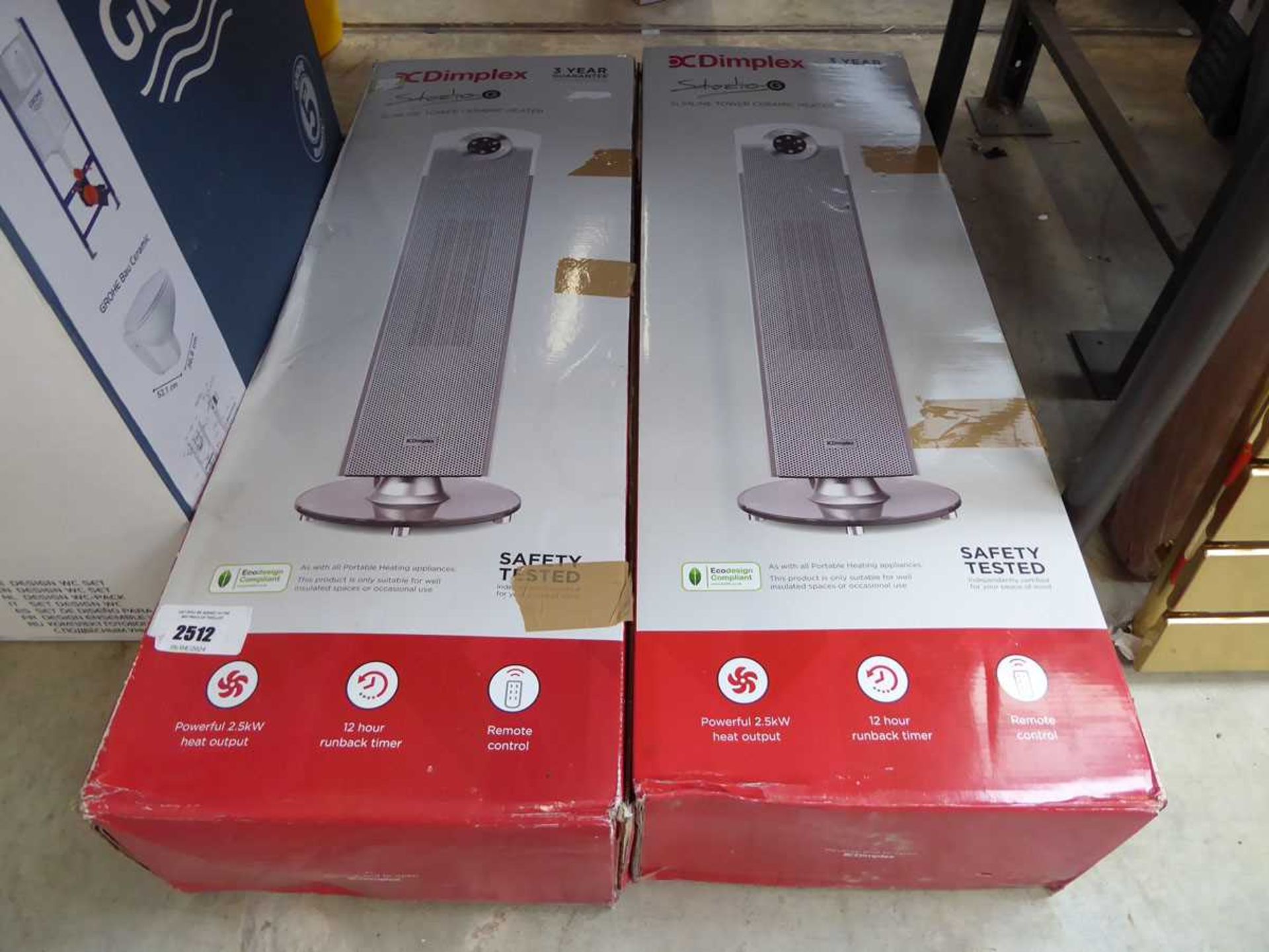 +VAT 2 Dimplex free standing heaters