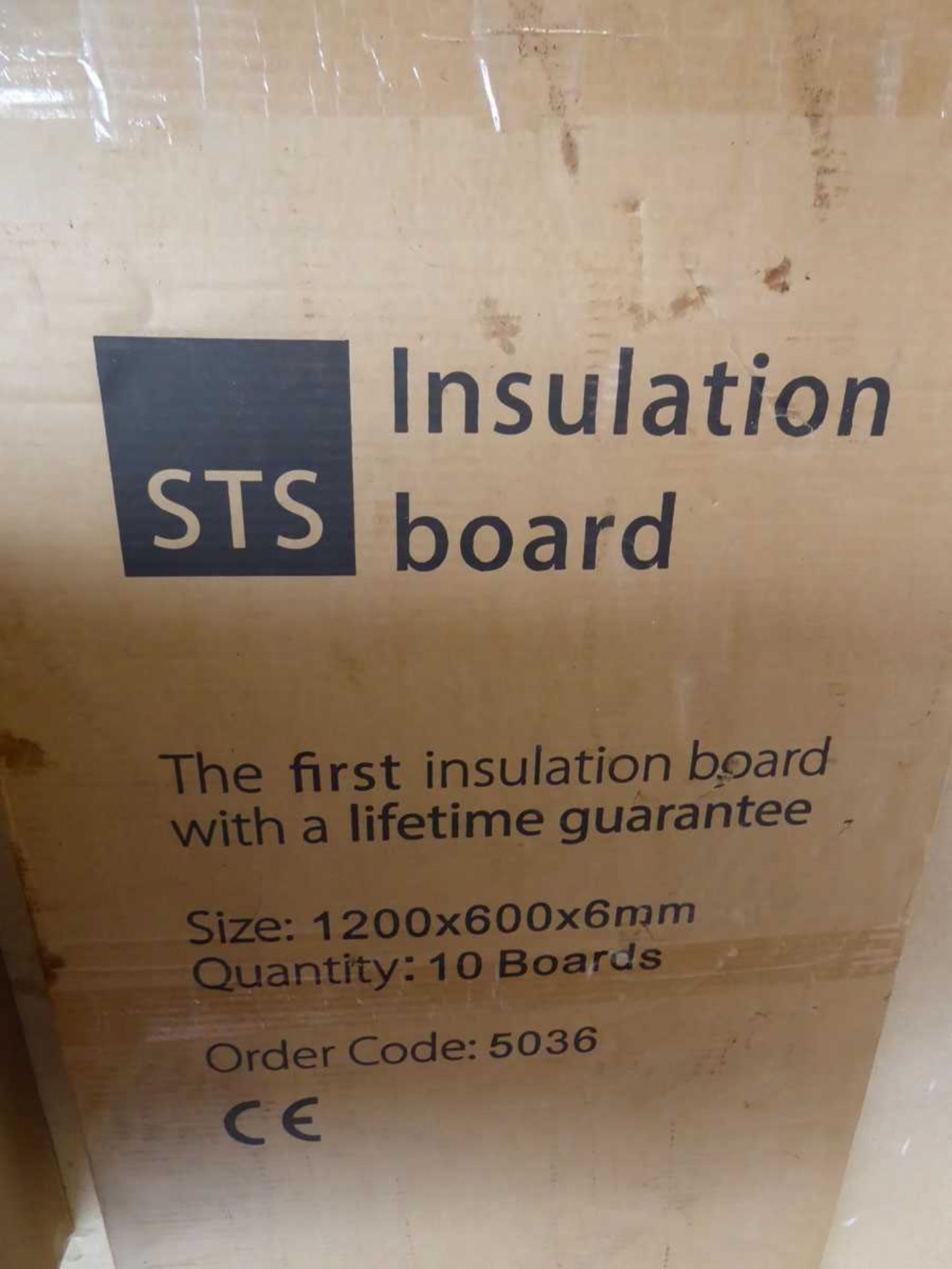 Box containing 10 sheets of 1200 x 600 x 6mm. STS insulation boarding - Image 2 of 2