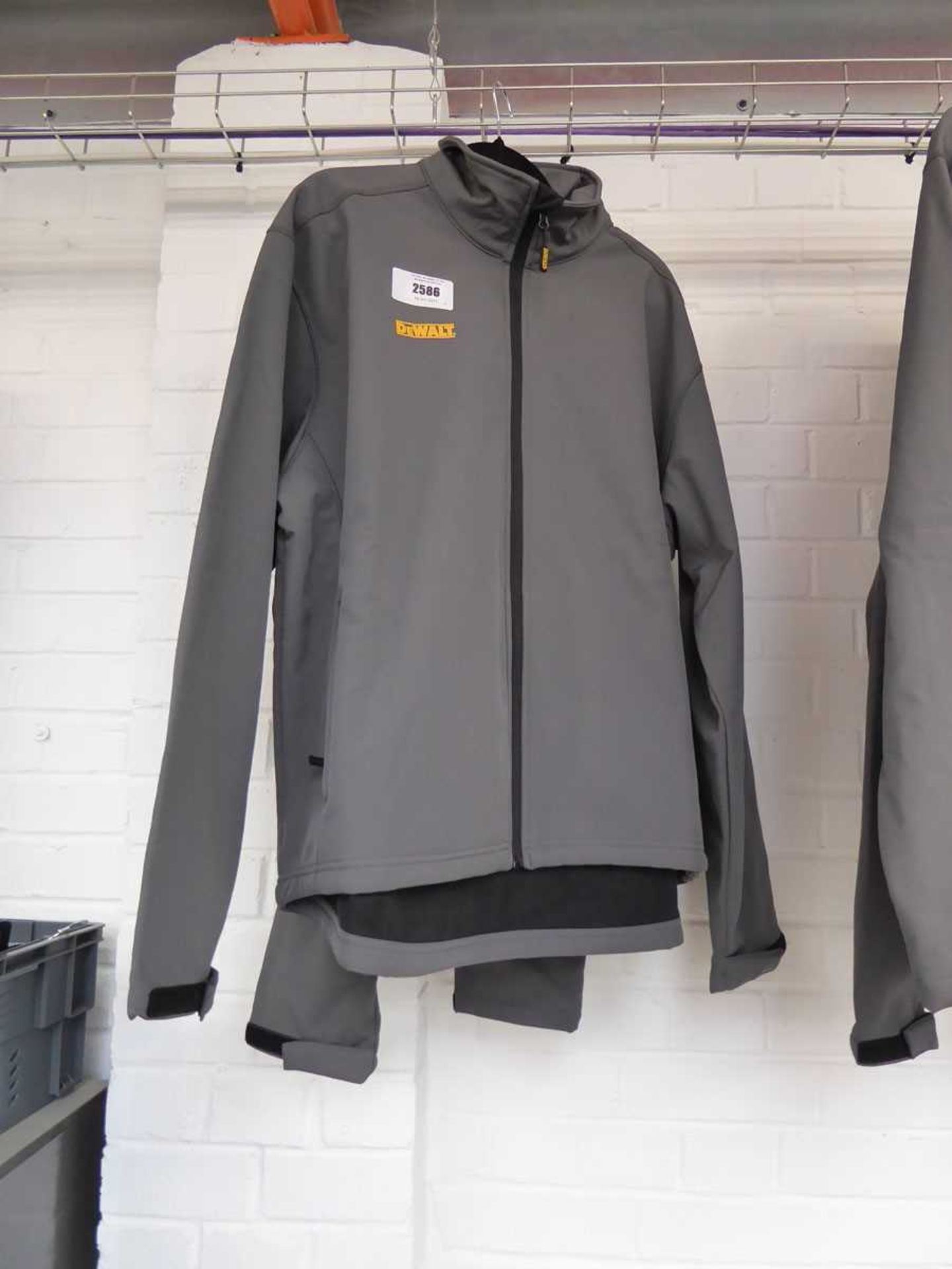 +VAT 2 DeWalt full zip grey waterproof jackets (size XXL)