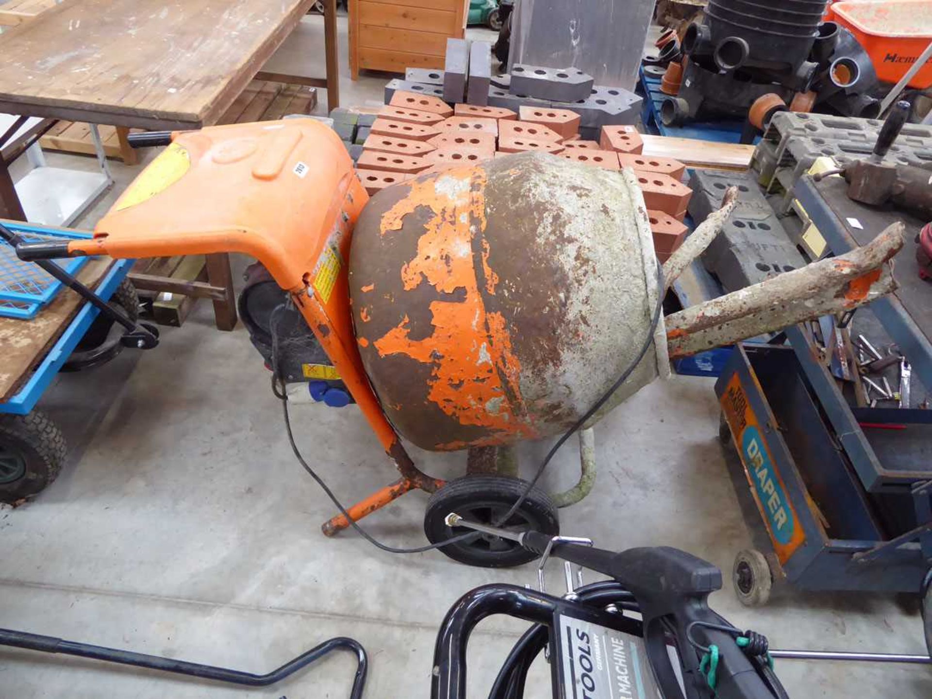 Bele electric cement mixer with stand
