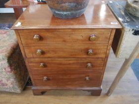 Mahogany commode disguised as a chest of drawers