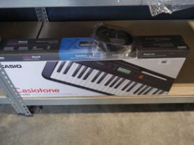 +VAT Casio tone digital keyboard with stand and headphones model CT-S195