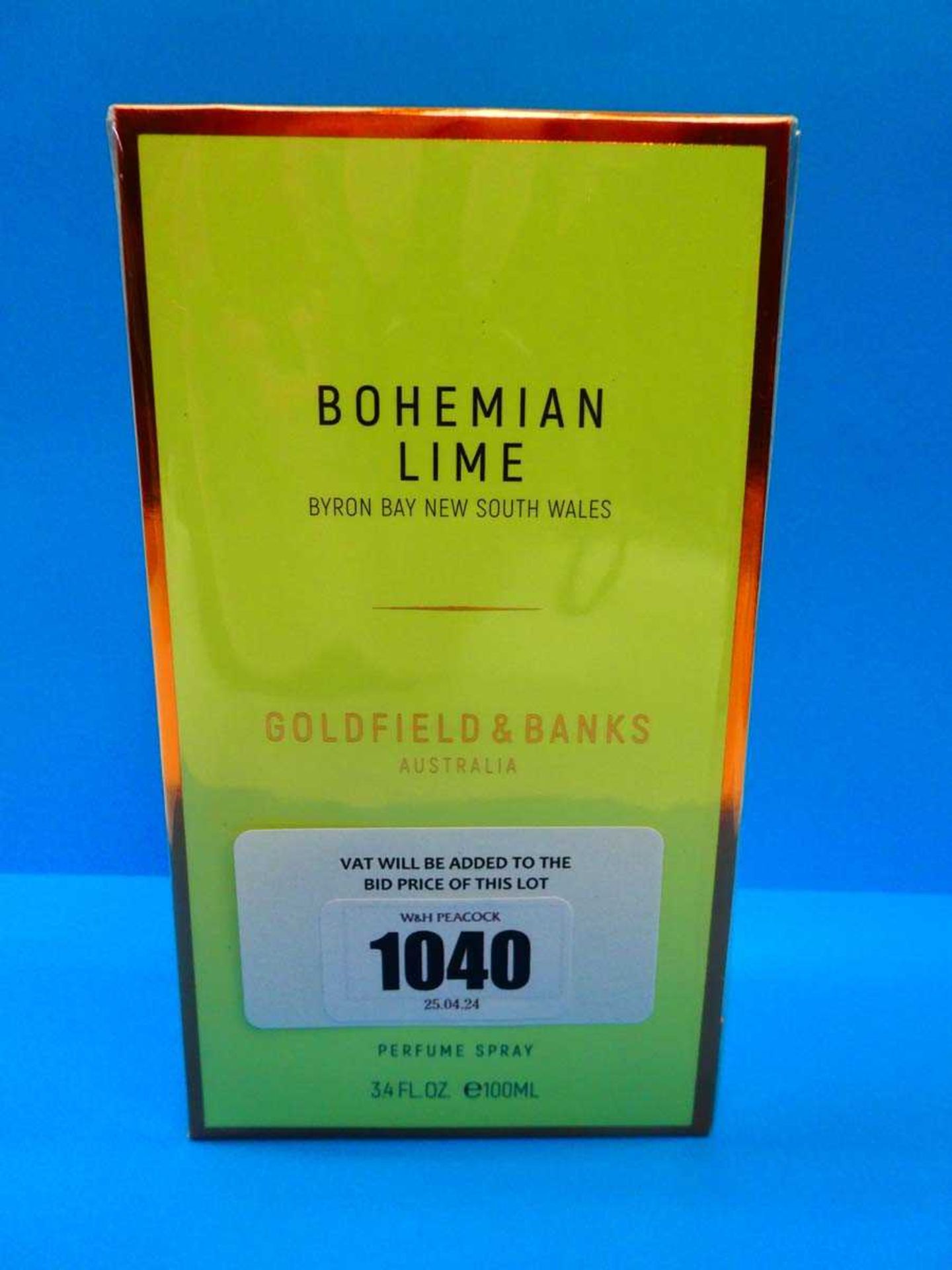 +VAT Goldfield & Banks Australia Bohemian Lime Byron Bay New South Wales perfume 100ml