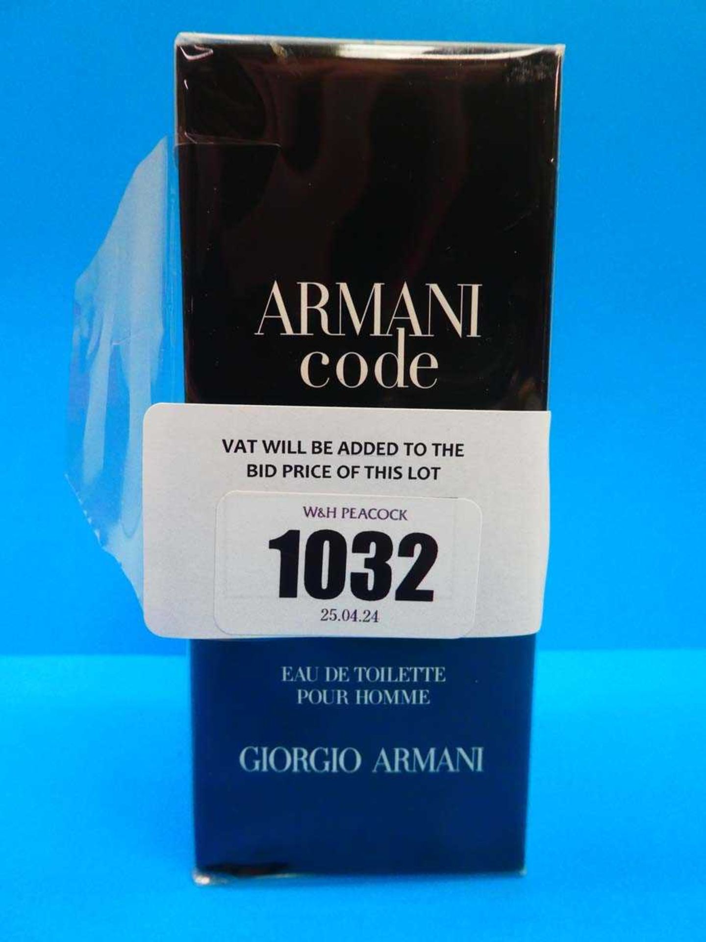 +VAT Giorigio Armani Code eau de toilette pour homme 50ml