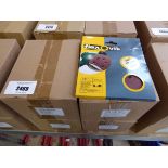 +VAT 4 boxes containing 10 packs in each box of Flexovit 150mm orbital sanding sheets