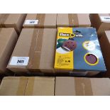 +VAT 4 boxes containing 10 packs in each box of Flexovit 150mm orbital sanding sheets