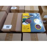 +VAT 4 boxes containing 10 packs in each box of Flexovit 150mm orbital sanding sheets