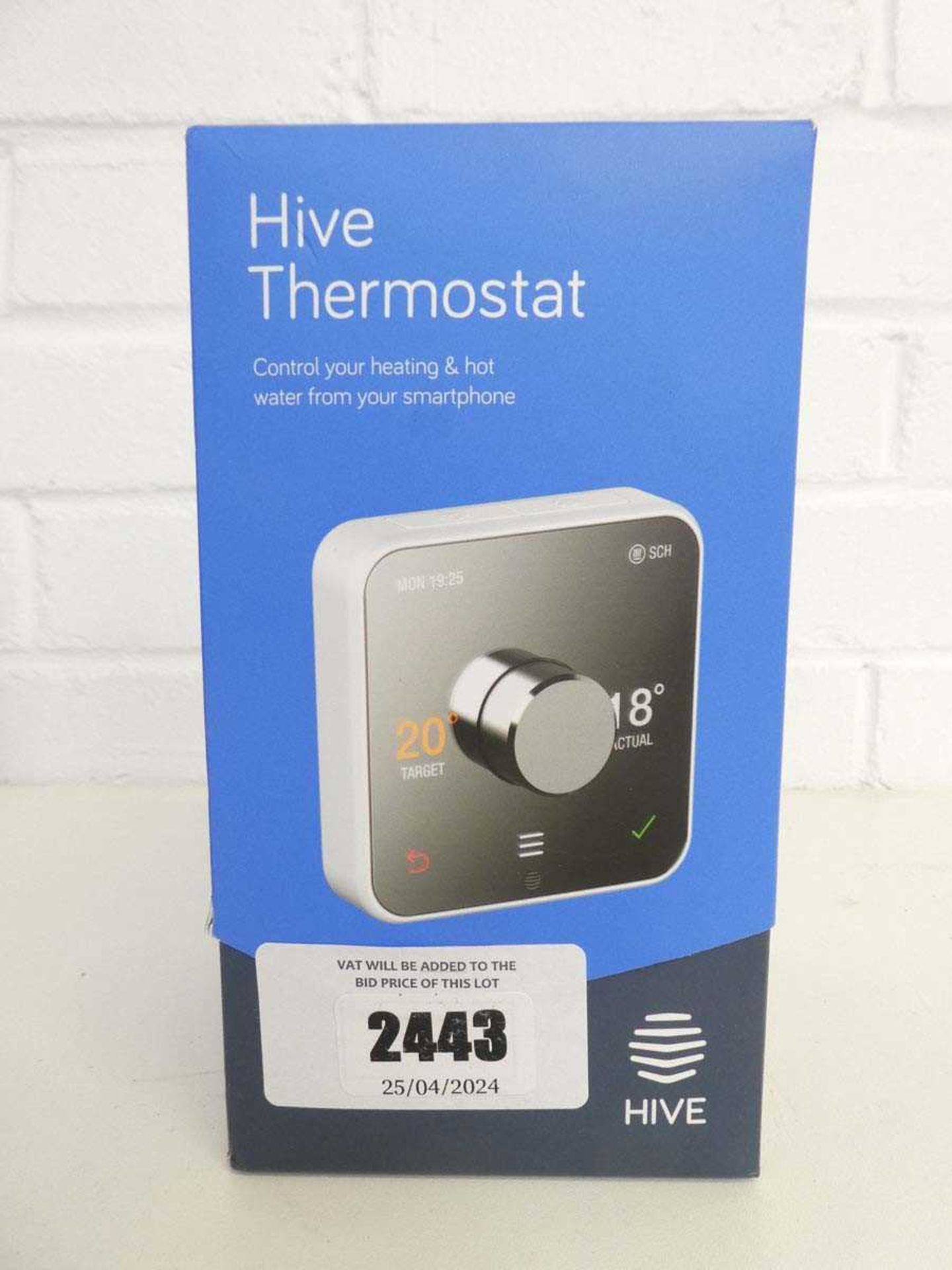 +VAT Boxed Hive smart thermostat