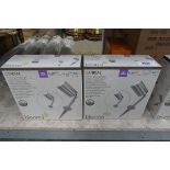 +VAT 2 boxed sets of Bloomer Candiac set of 4 chrome garden spotlights