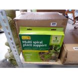 Box containing 12 multi spiral plant supports