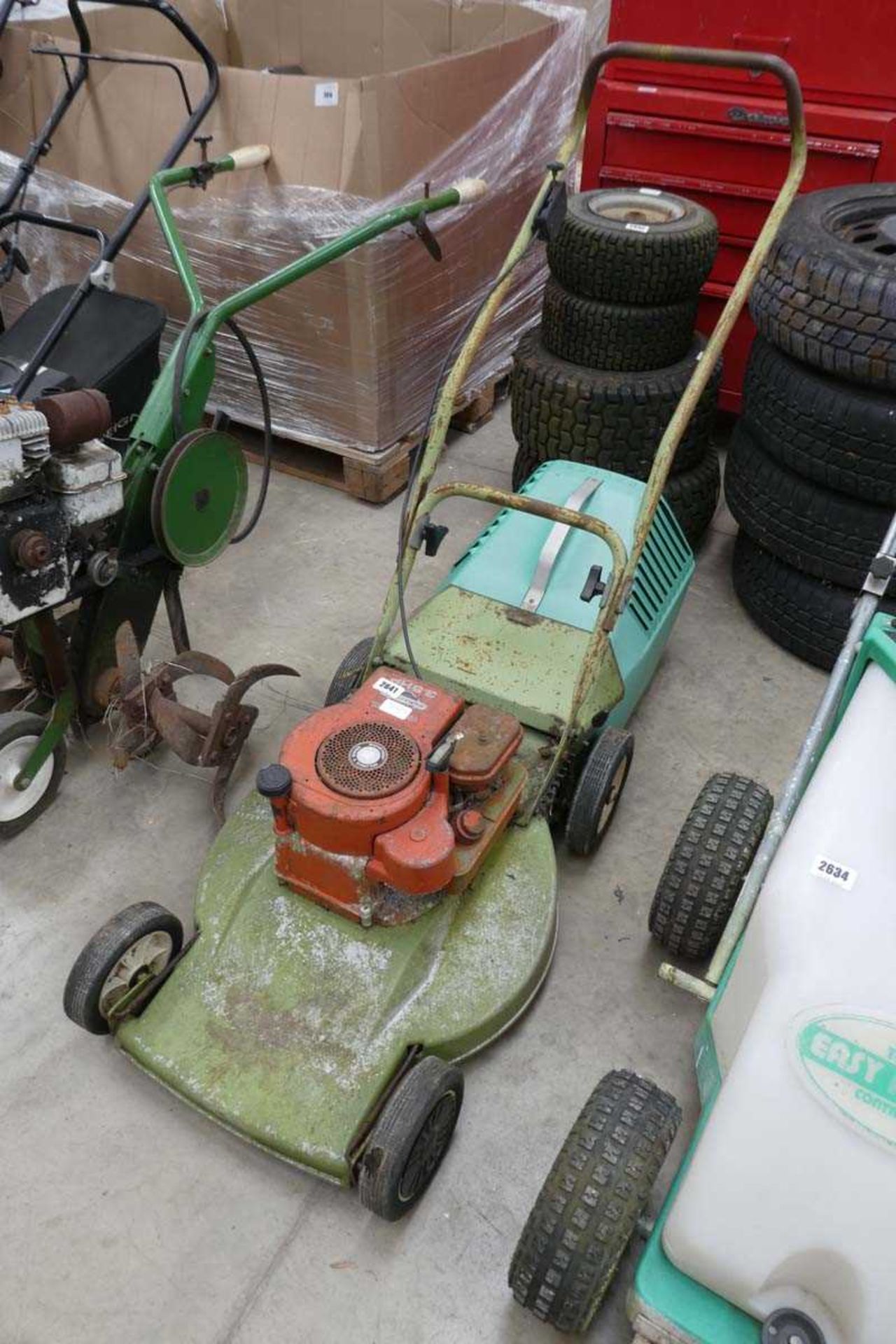 Vintage petrol lawnmower