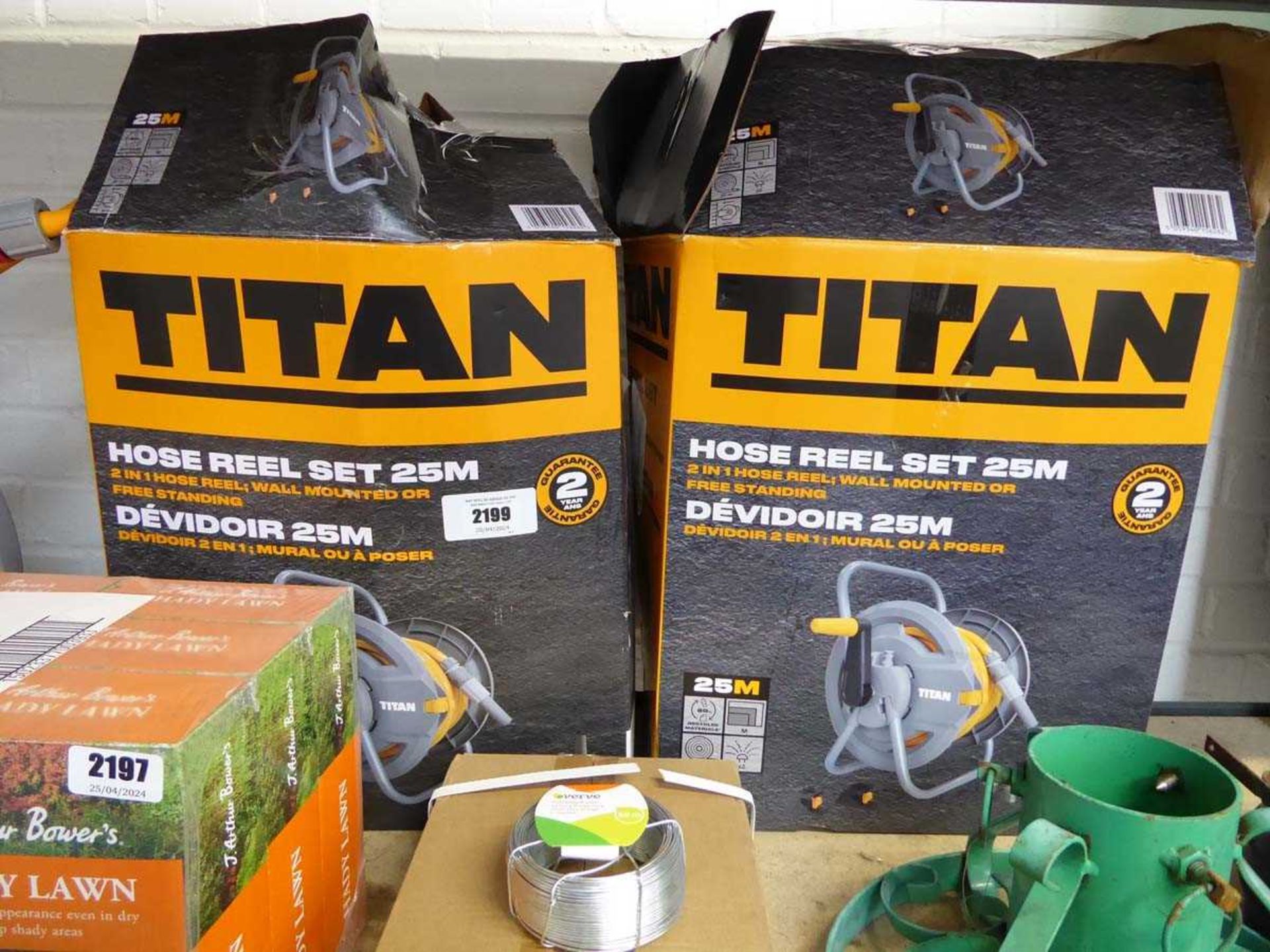 +VAT 2 Titan 25m. hose reel sets