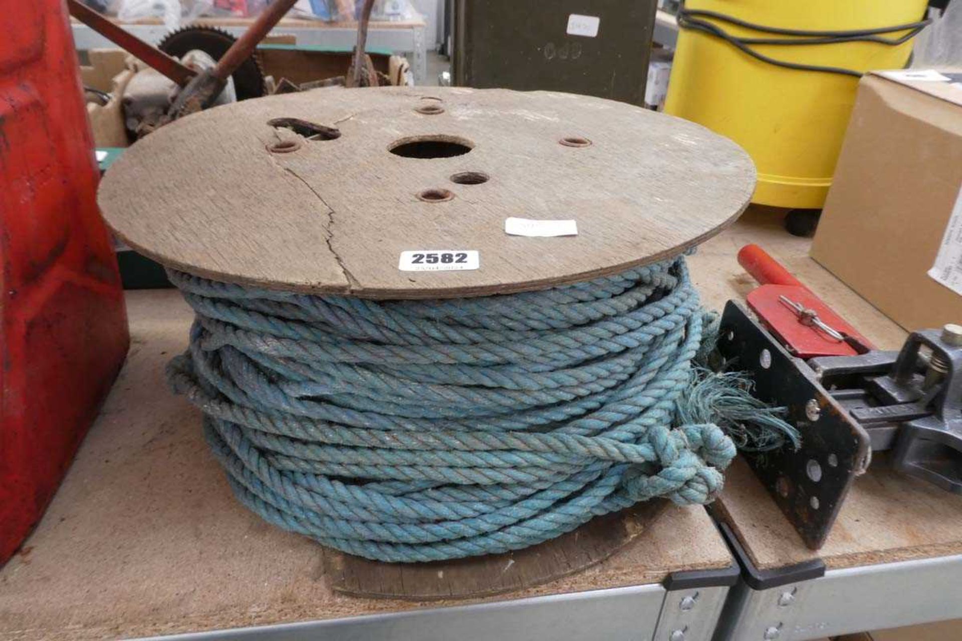 Large reel of rope