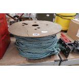 Large reel of rope